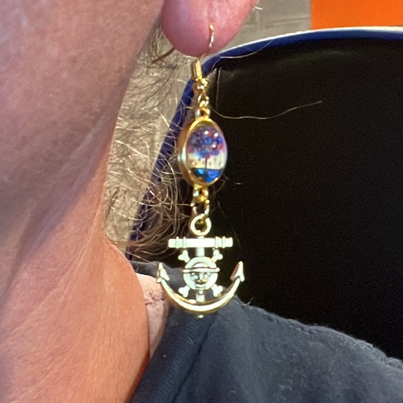 22228 Tree of Life Anchor Earrings - Picture 3 of 4